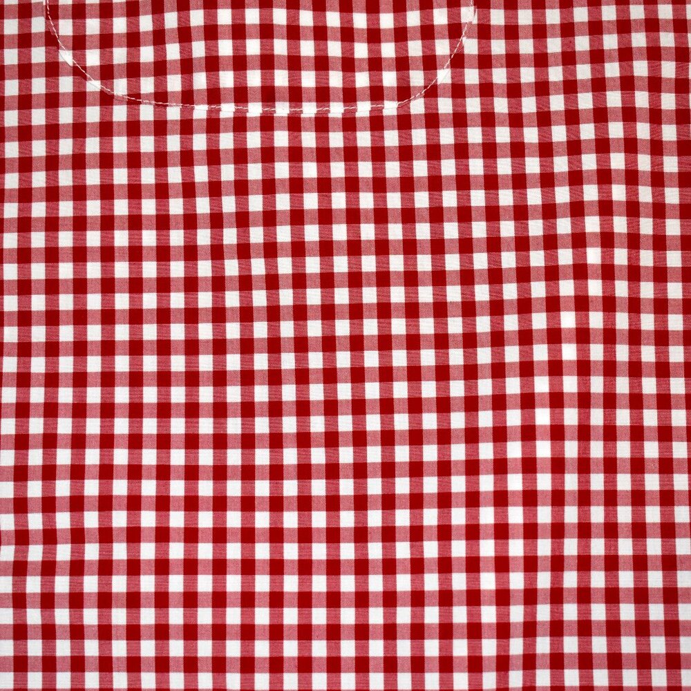Gitman Brothers Red/White Gingham Check Button Up… - image 3